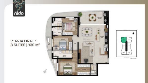 opus nido planta tipo final 01 139m²