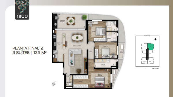 opus nido planta tipo final 02 135m²